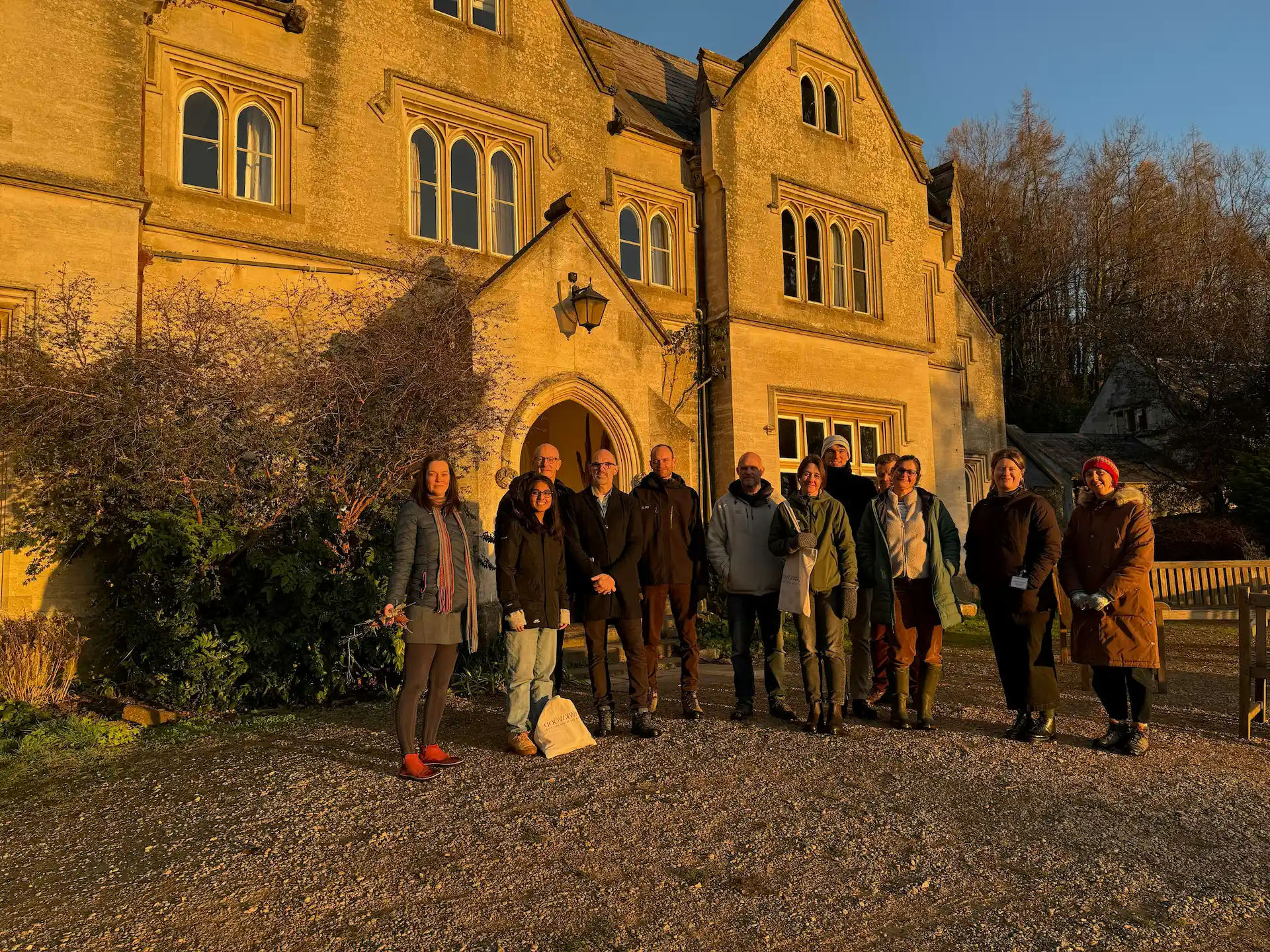 Leadership team gathered at Hawkwood